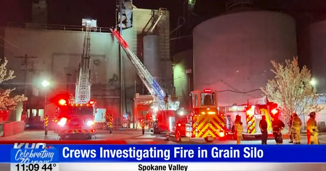 Crews investigating grain silo fire in Spokane Valley | Spokane News ...