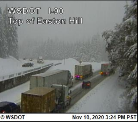 Update I 90 Closed In Both Directions Over Snoqualmie Pass Due To Crashes News Khq Com