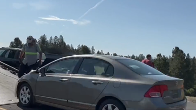 Crash at Mt. Spokane High School