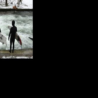 The Eisbach wave in Munich was a popular tourist attraction before it was removed in October