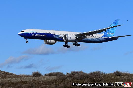 Boeing 777X makes first appearance at Spokane International