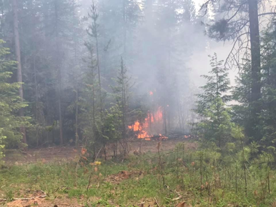 north bonners ferry fire idaho acre extinguish crews wildfire multiple near khq bench courtesy
