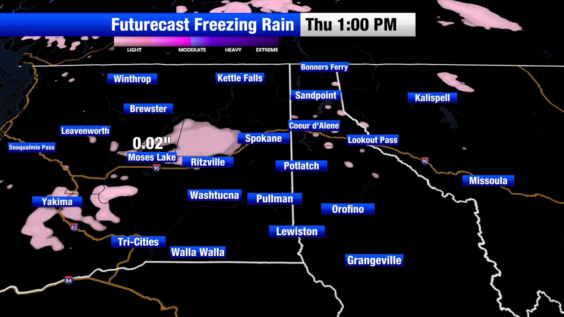 A wintry mix with the chance of freezing rain for the morning commute ...