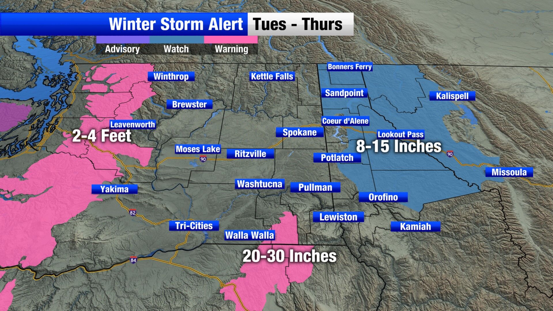 Mild start to the week before winter weather moves in | Weather | khq.com