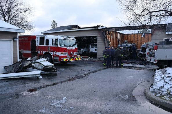 Garage fire Tuesday morning at Trestle Creek Apartments | | khq.com