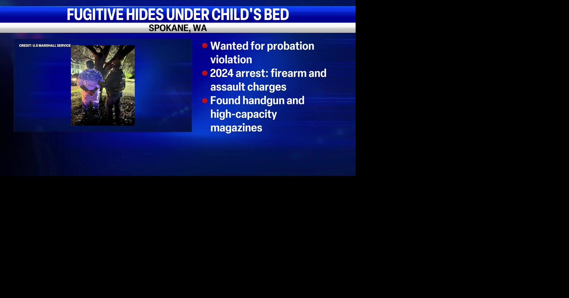 U.S. Marshals arrest fugitive hiding under child's bed near Trader Joe's