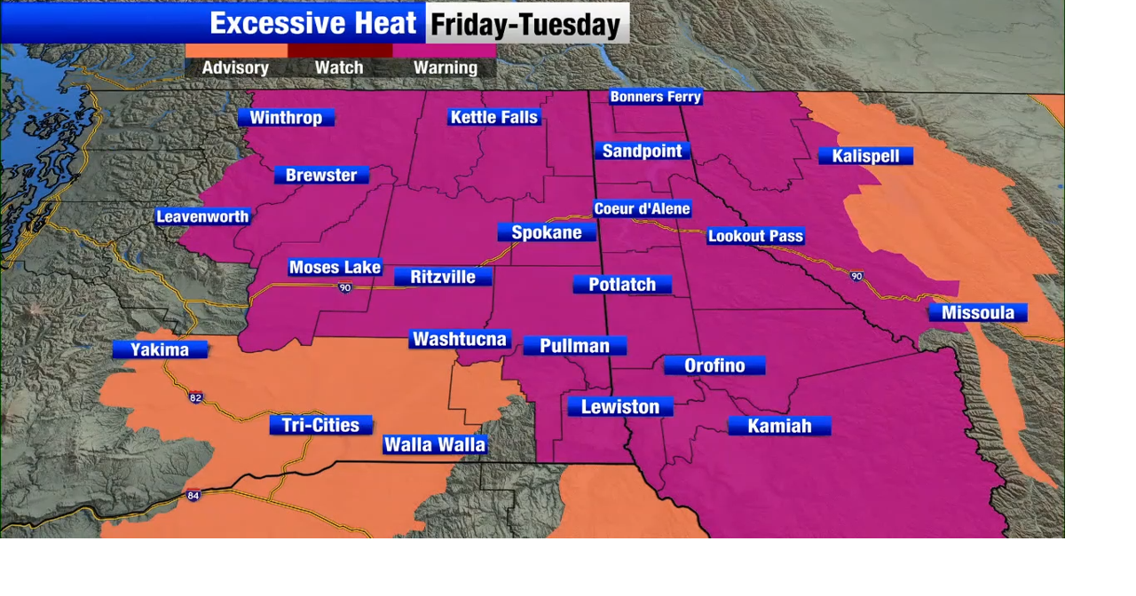 High temperatures stay for another day before we cool off slightly ...