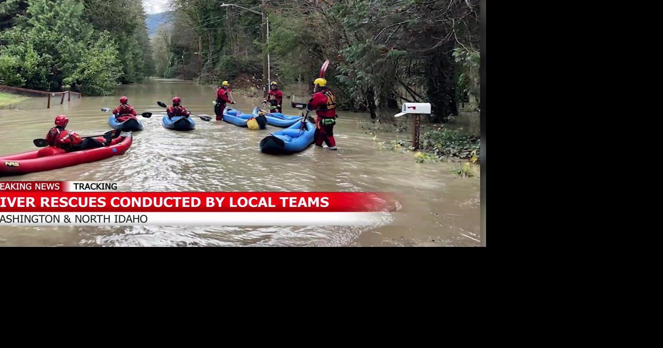 Spokane Valley, City of Spokane Swift Water Rescue team provides support amid flooding in Skagit County