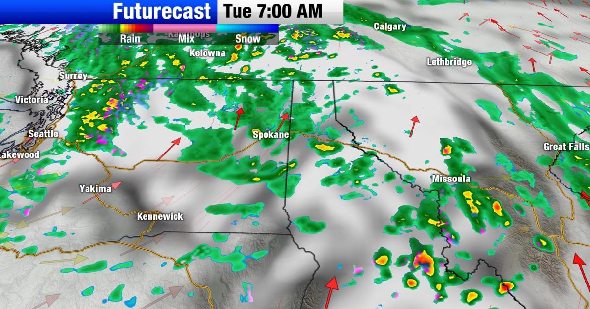 Rain and isolated thunderstorms
