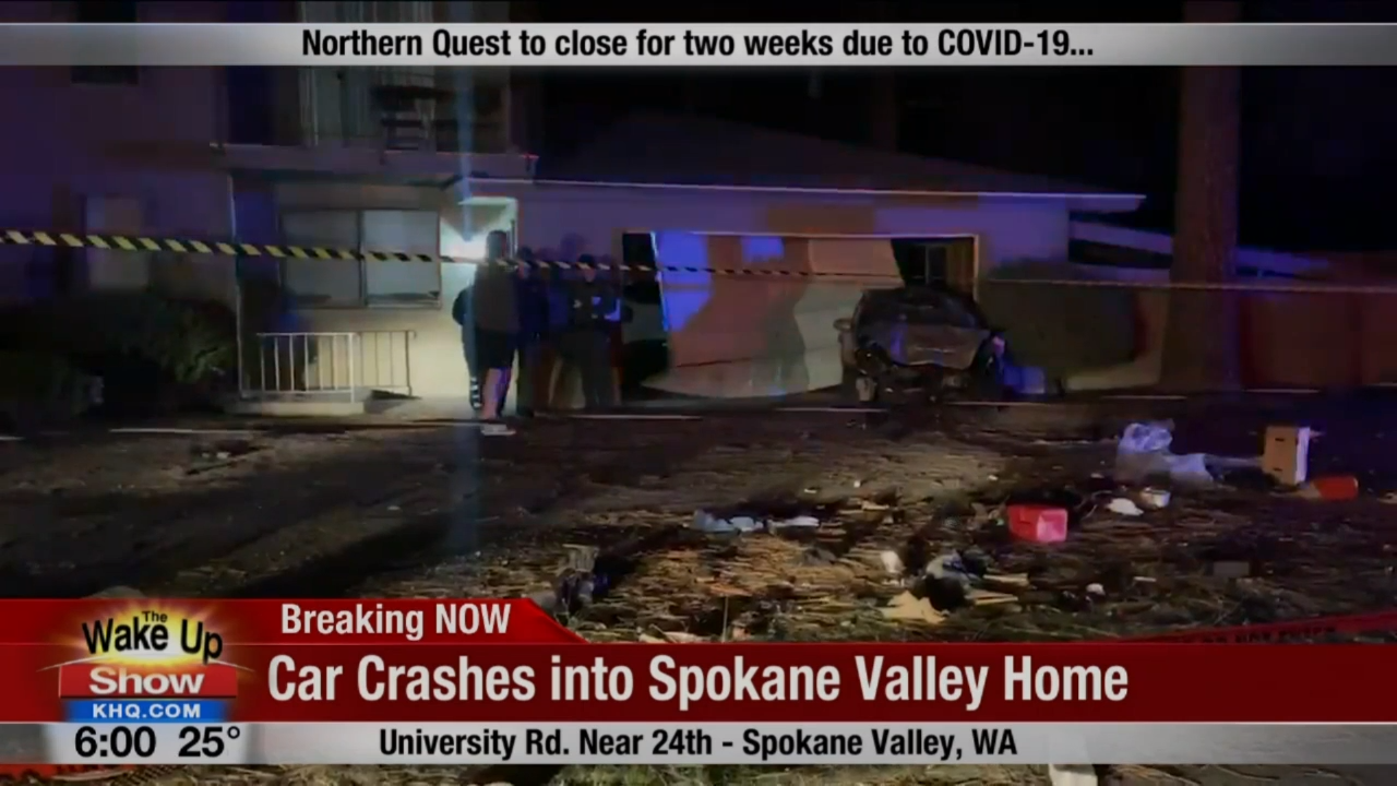 Car Crashes Into Spokane Valley Home, Driver Hospitalized | News | Khq.com