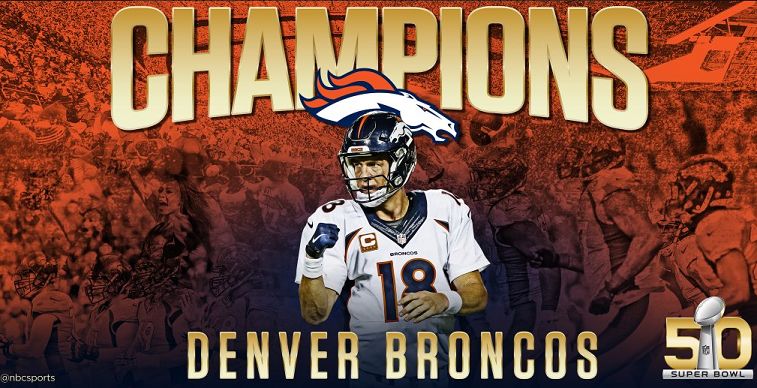 Denver Broncos defeat Carolina Panthers in Super Bowl 50