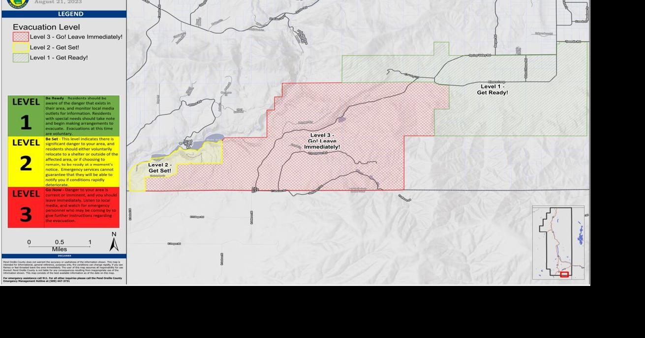 Oregon Road Pine evacuation maps Aug. 22