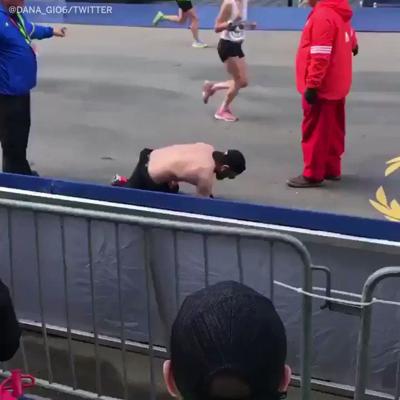 Marine Runs Boston Marathon In Memory Of Fallen Comrades Crawls