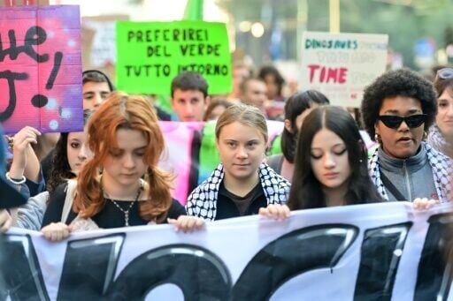 Thunberg Leads Pro-Palestinian, Climate Protest In Milan | National ...