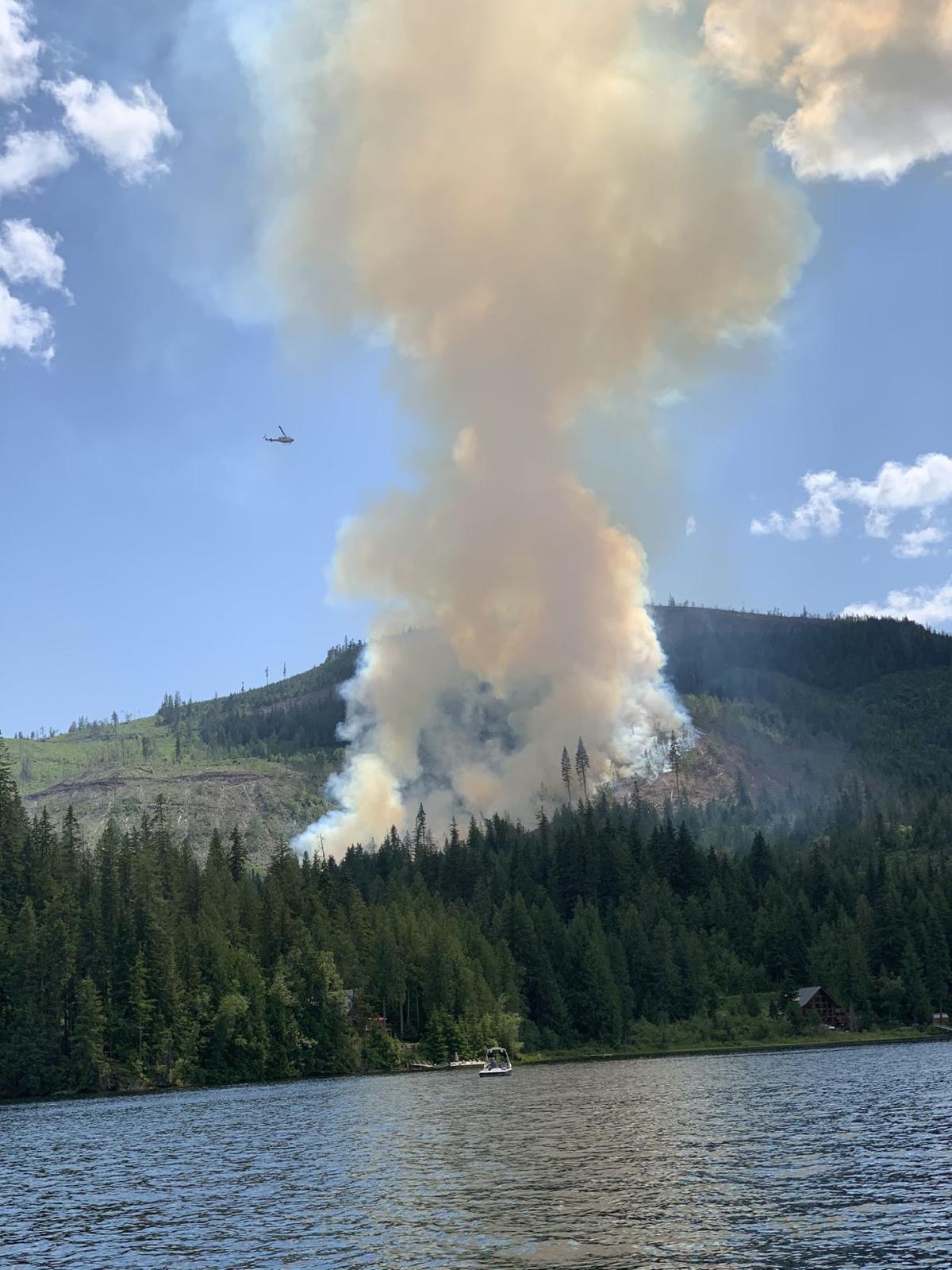 Spirit Lake fire flares up to 70 acres over weekend News