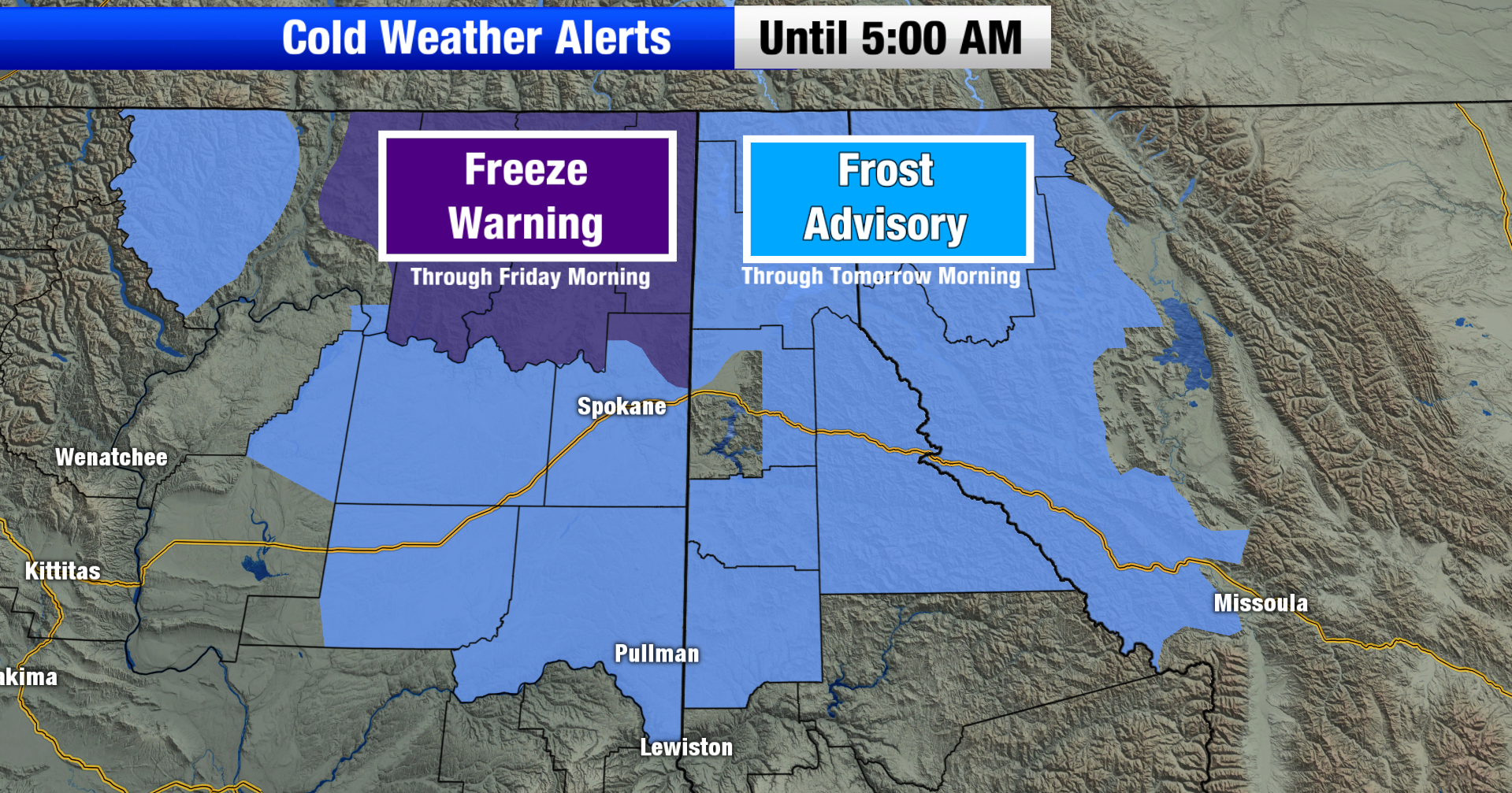 End of May Freeze Warnings and Frost Advisories are in effect for the Inland Northwest - Vimarsana News