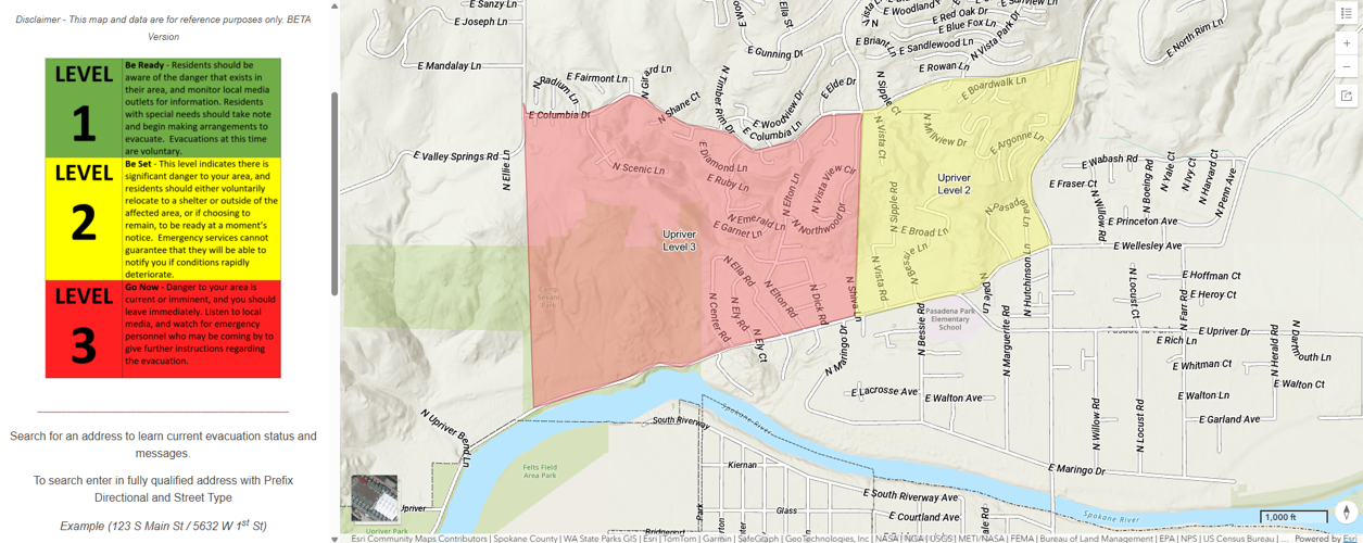 100-acre wildfire on Upriver Dr east of Spokane prompts evacuations