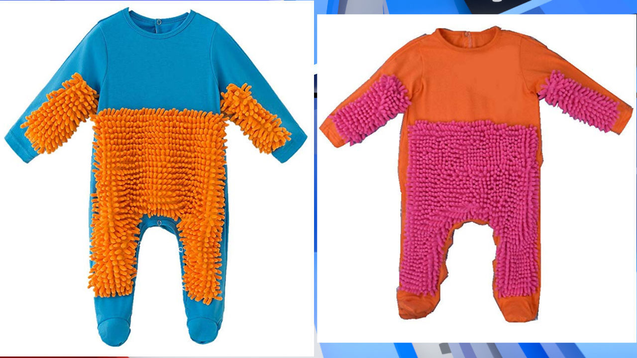 baby cleaning onesie