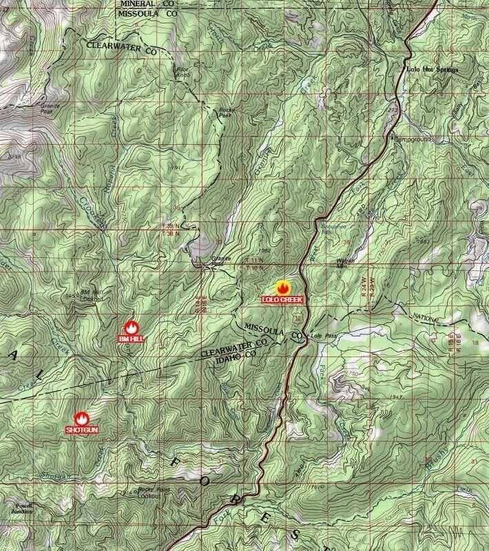 Us 12 Closed From Montana Idaho State Line To Fish Creek Due To Fire Regional Khq Com