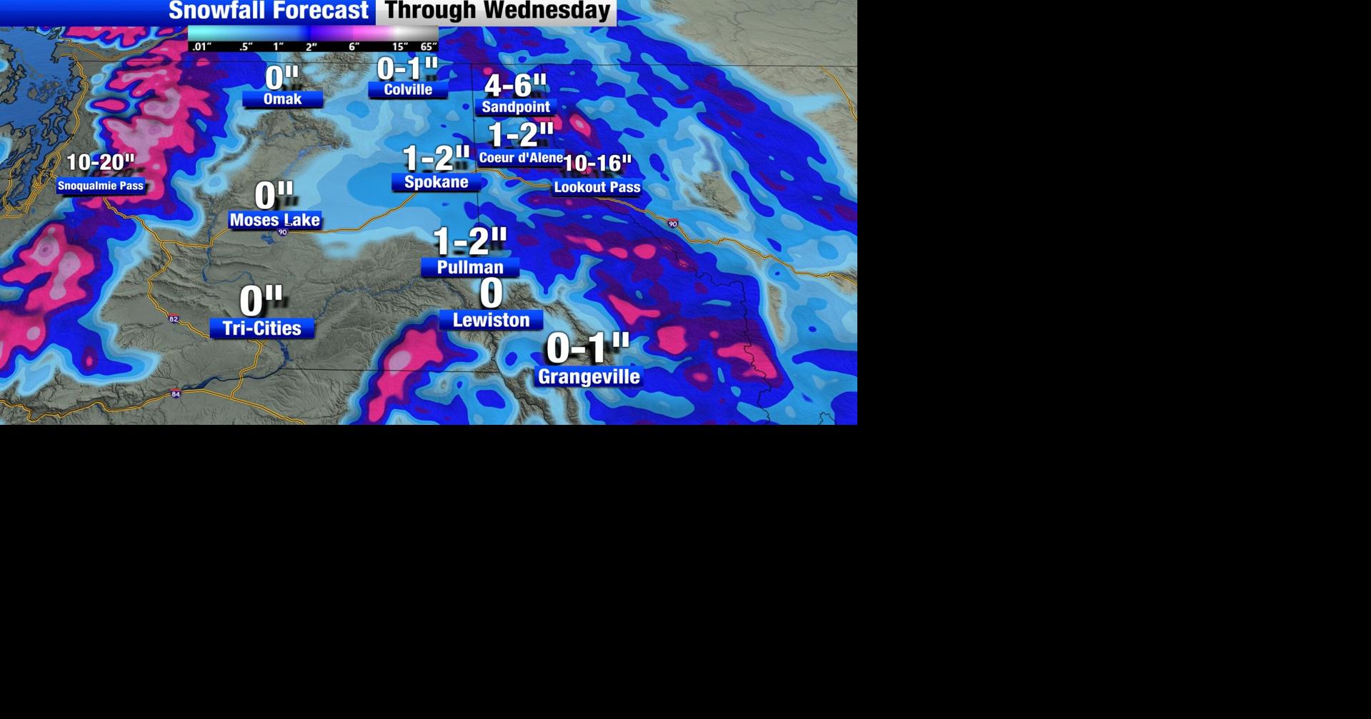 Winter weather returns to the region with heavy mountain snow moving in