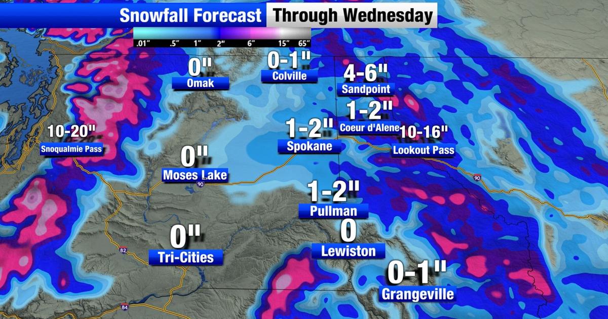 Winter weather returns to the region with heavy mountain snow moving in