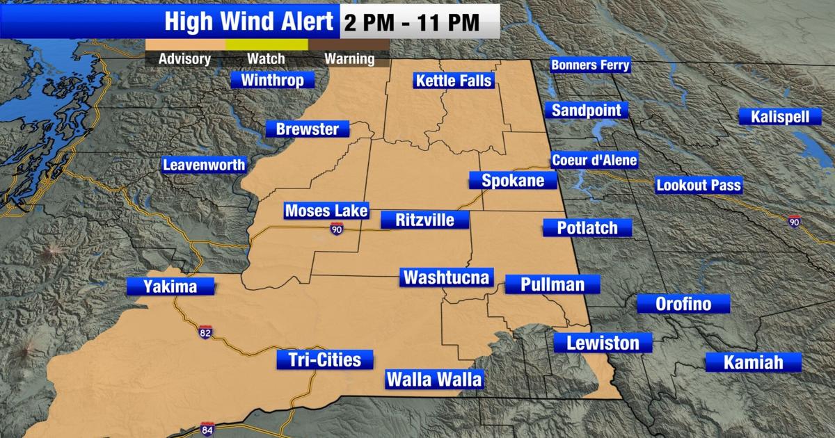 Wallkill Weather Map Weather system brings gusty winds, valley rain, mountain snow, and ...
