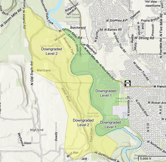 All evacuations downgraded for Aubrey Fire near Riverside State Park as ...