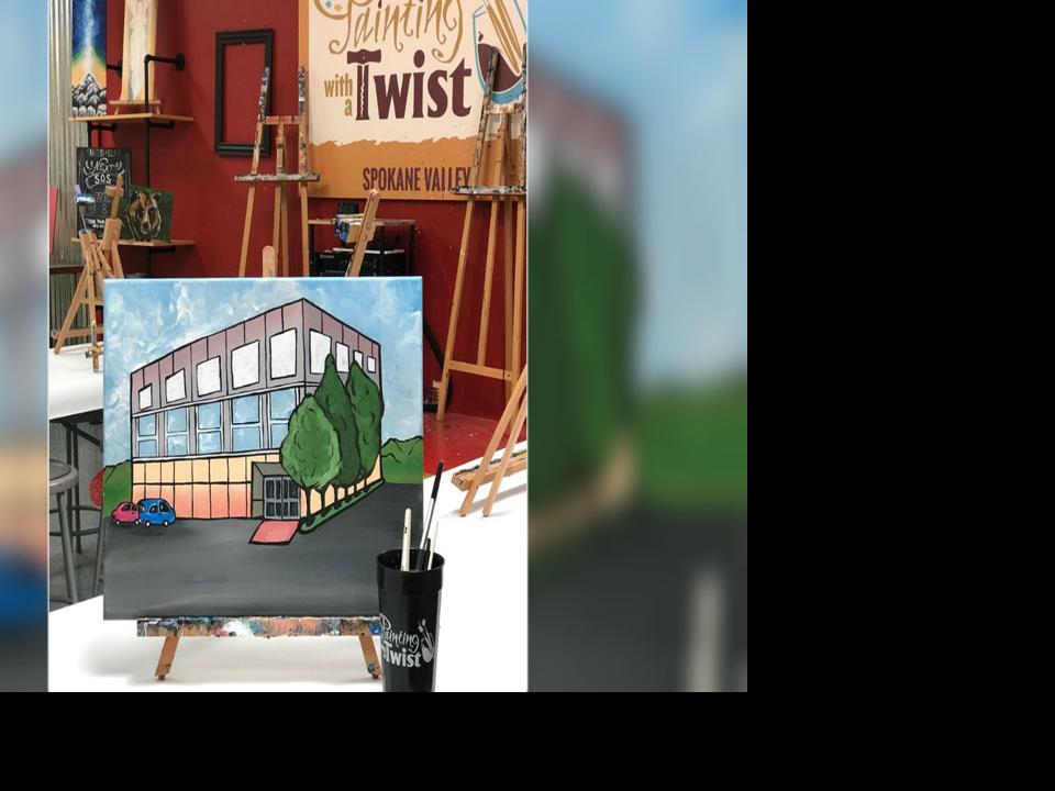Paint The Office Building At Spokane Valley Paint And Sip Studio