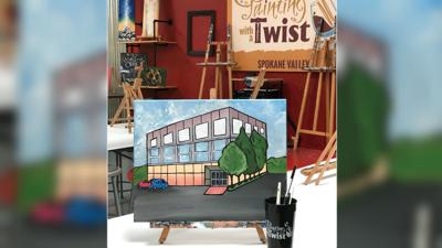 Paint The Office Building At Spokane Valley Paint And Sip Studio