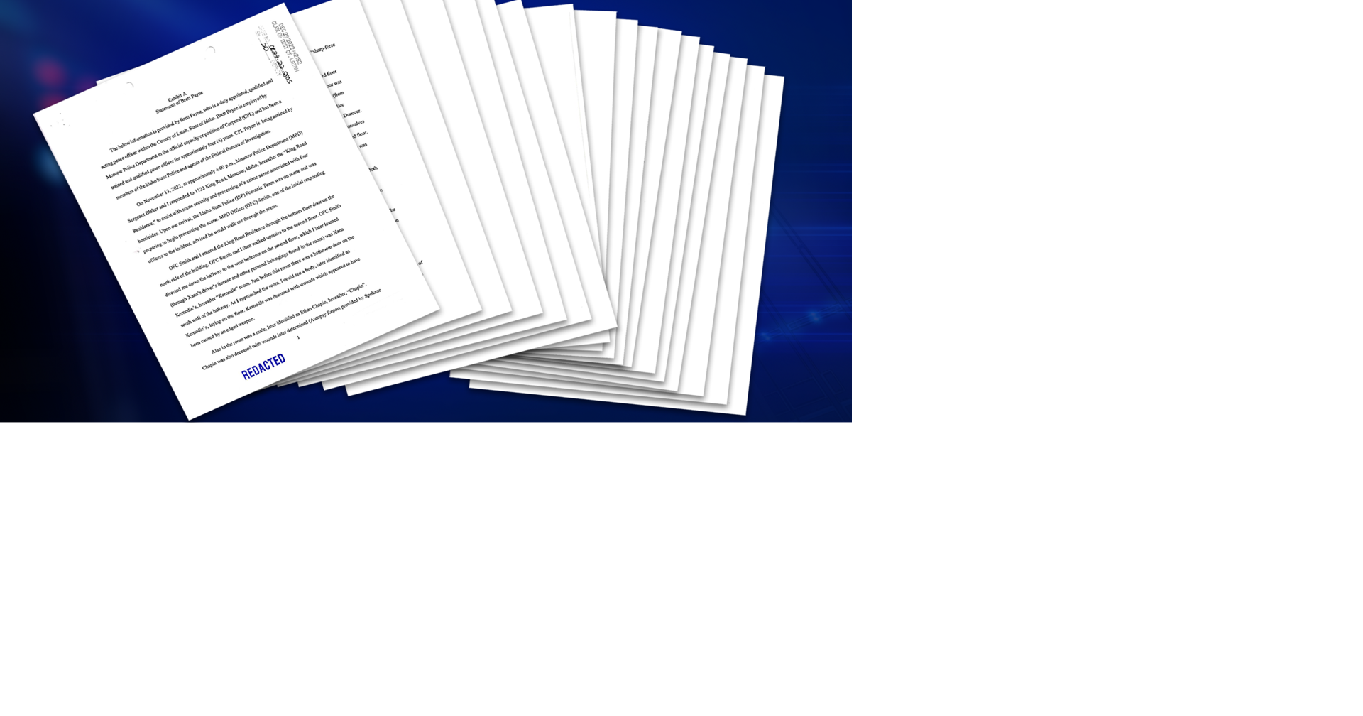 Court documents Suspect DNA found on knife sheath in Idaho murder case