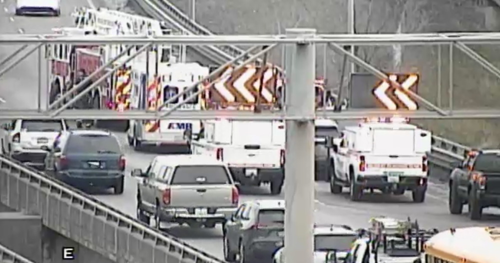 Crash blocks lanes on I-90 eastbound near Latah Creek Bridge | Spokane ...