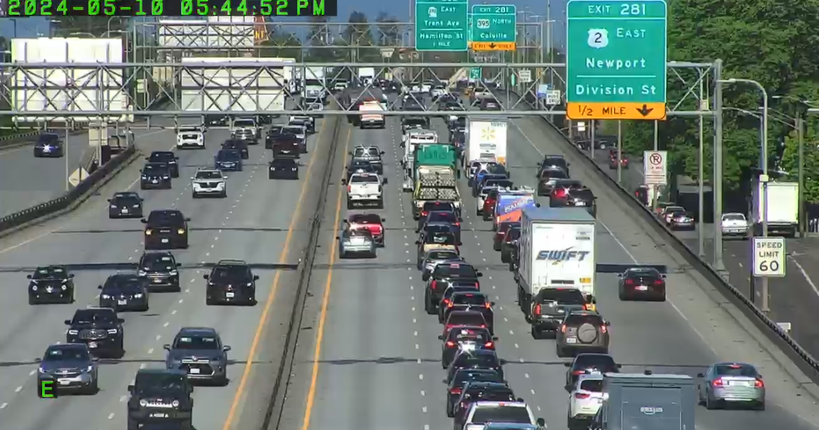 Car crash on I-90 eastbound near Hamilton exit causing delays | Spokane ...