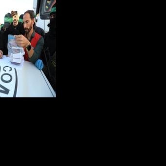 Palestinian militants hand the remains over to the Red Cross which then passes them on to Israeli forces