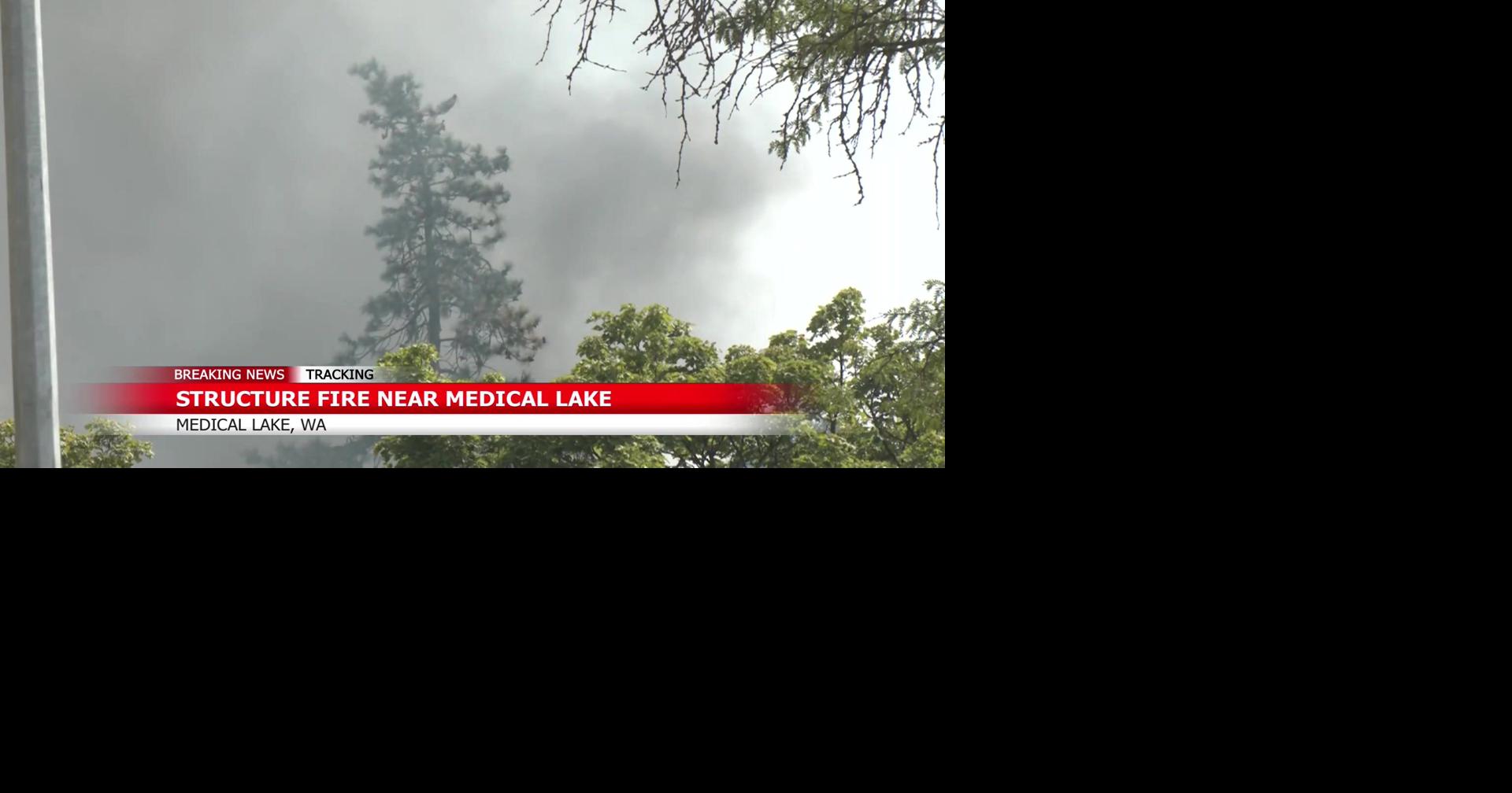 Structure fire near Medical Lake fully contained