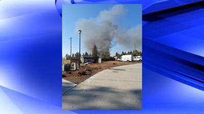 Structure fire west of Spokane