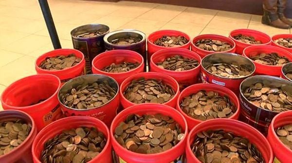 Man cashes in pennies he'd been collecting for more than 60 years | Spokane News | khq.com