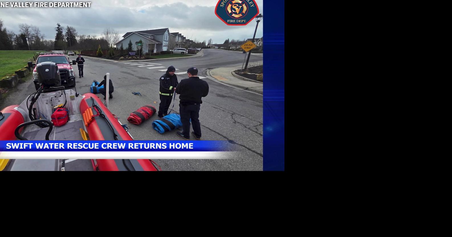 Spokane swiftwater rescue teams return from Skagit County after aiding flood response