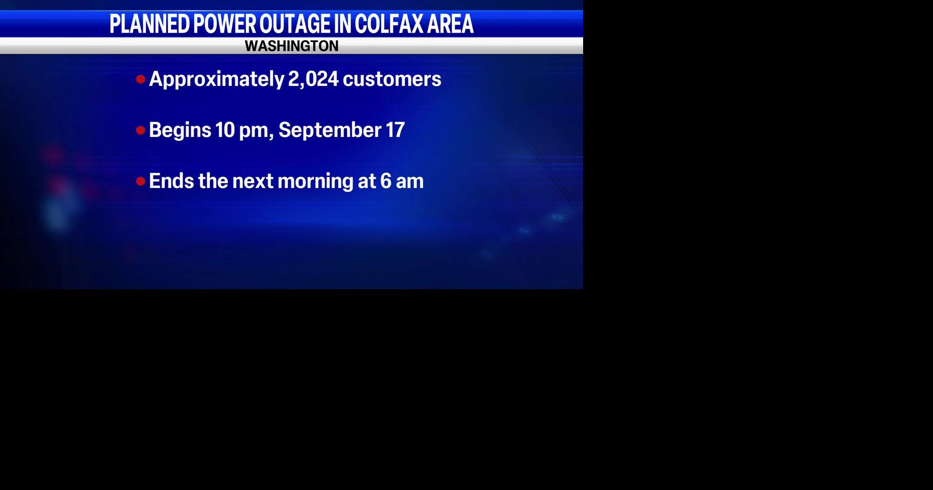 Colfax outage planned as Avista upgrades east substation