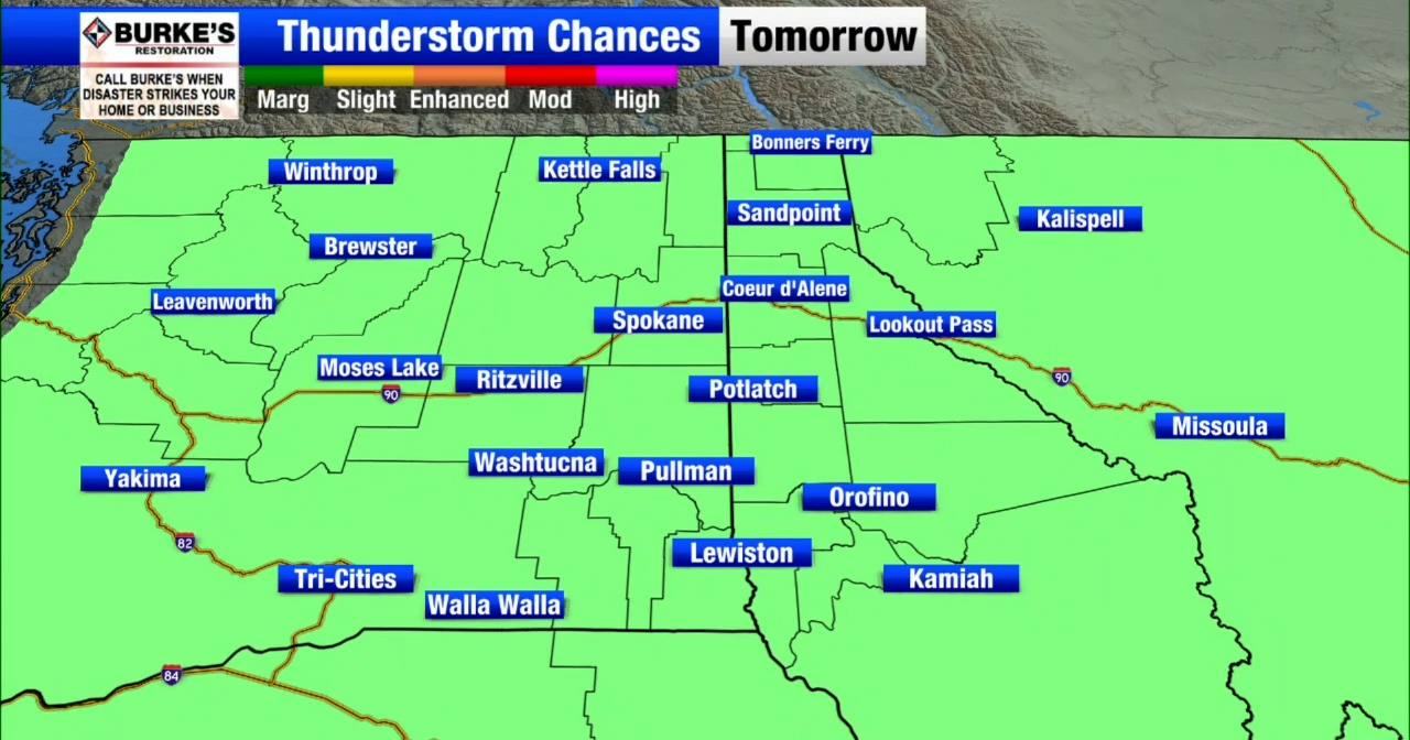 Flash flood and thunderstorm warnings issued for Inland Northwest - Vimarsana News