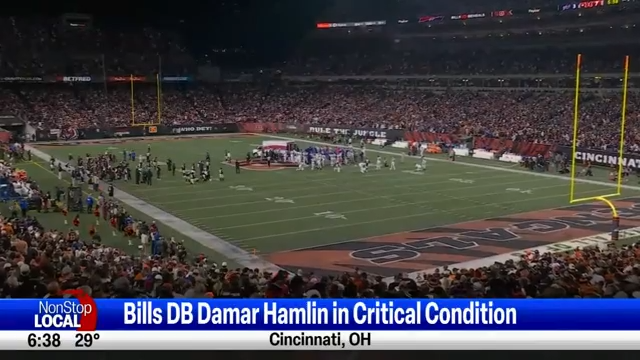 Damar Hamlin Remains in Critical Condition; Bills-Bengals Postponed  Indefinitely