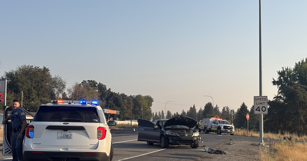 COLLISION DISASTROUS 14ポンド Collision blocks State Route 904 near Four Lakes | Spokane