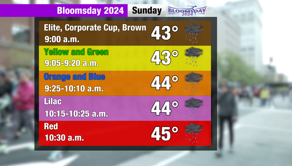 Cool and rainy Bloomsday forecast Weather