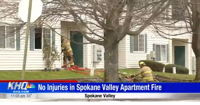 No injuries reported in Spokane Valley apartment fire | Straight From ...