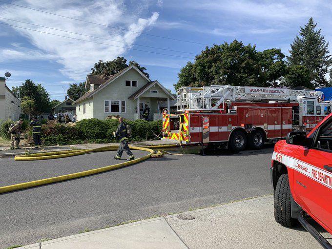 Crews extinguish fire at apparent vacant house in northwest Spokane