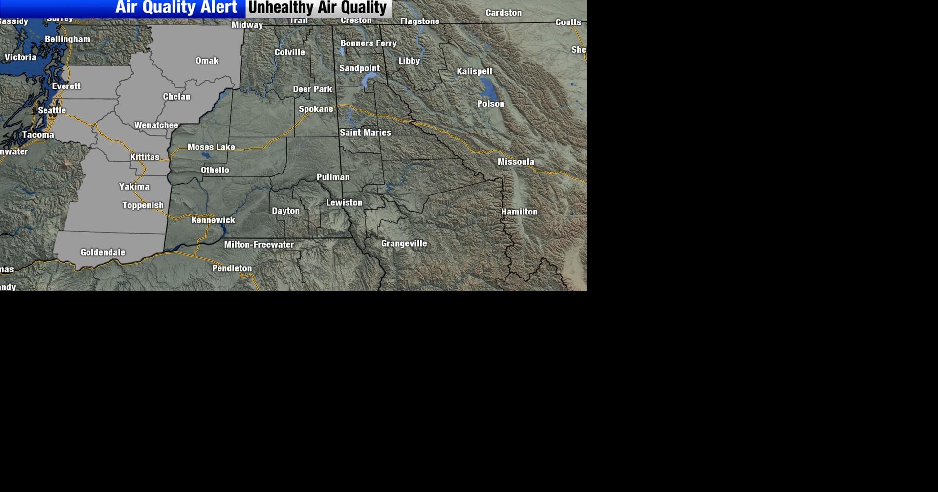 Above average temperatures continue with haze and reduced air quality for central Washington