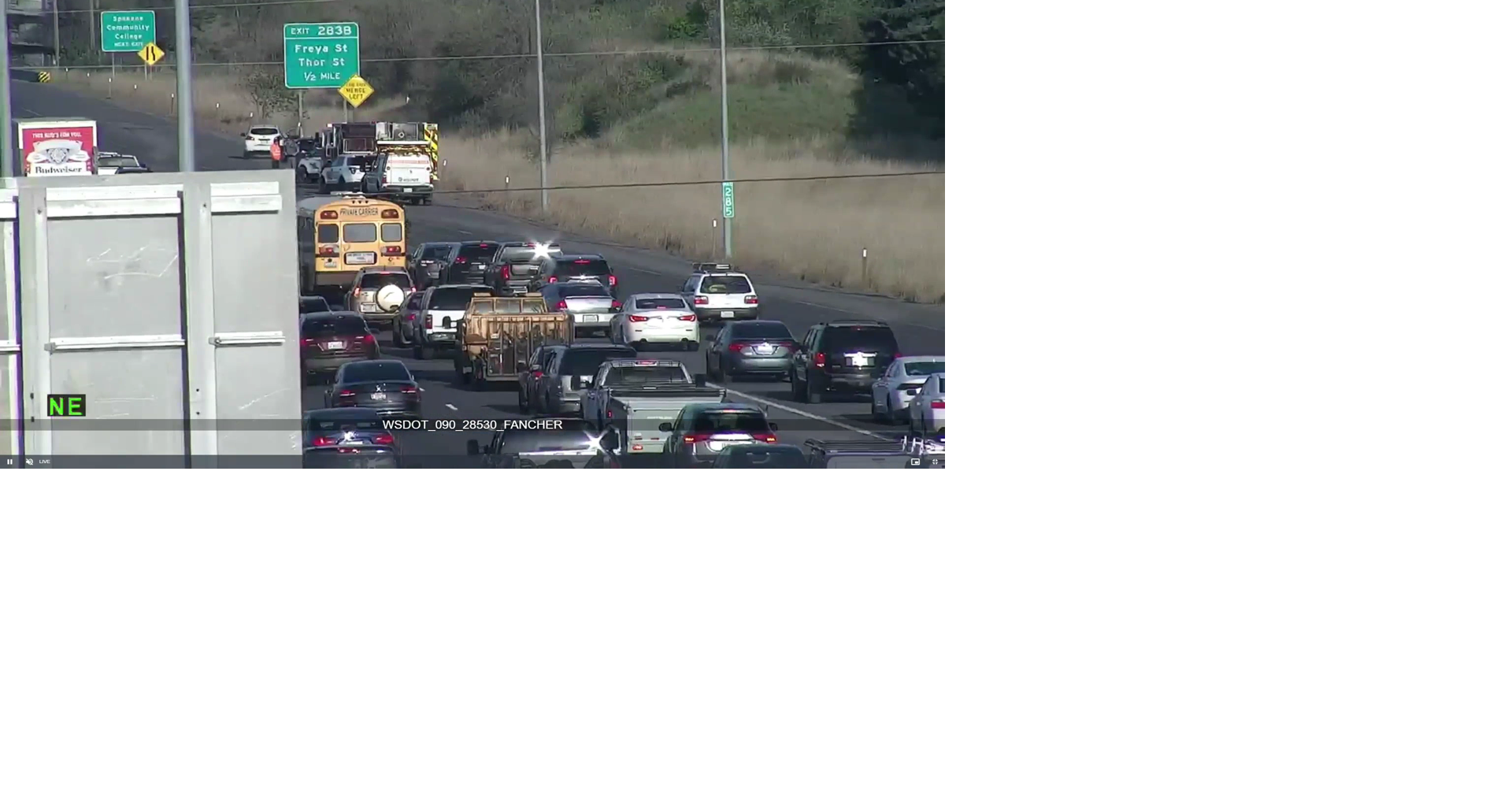 Multiple vehicles crash on I90 near Sprague, backing up traffic Spokane News