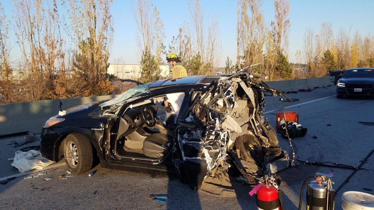 Driver Of Car Hospitalized After Crash With Semi Truck On Westbound I 90 Traffic Khq Com