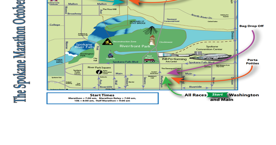 The Spokane marathon, half marathon and 10k return Oct. 9 Spokane