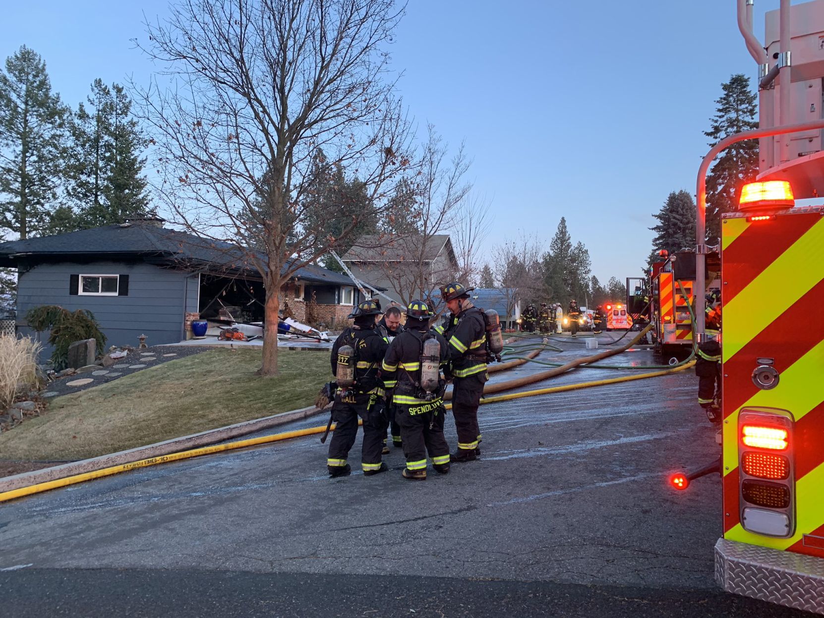 Spokane County Firefighters Battle 'total Loss' House Fire In North ...