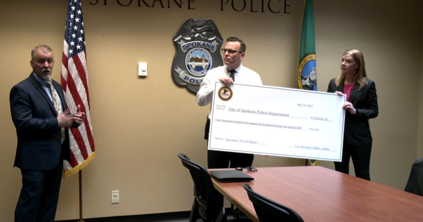 Spokane police awarded funds from asset forfeiture collected in meth house sting - Vimarsana News